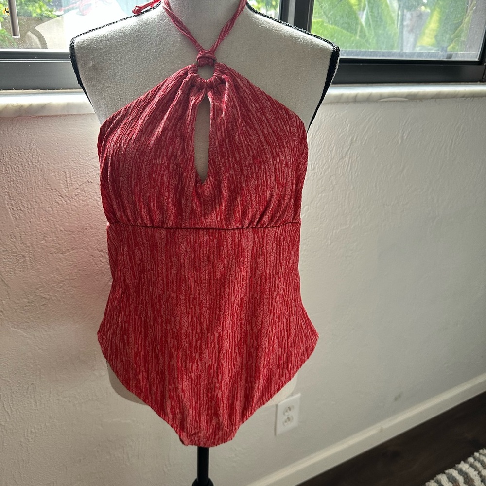 Cupshe Red Halter Swinsuit